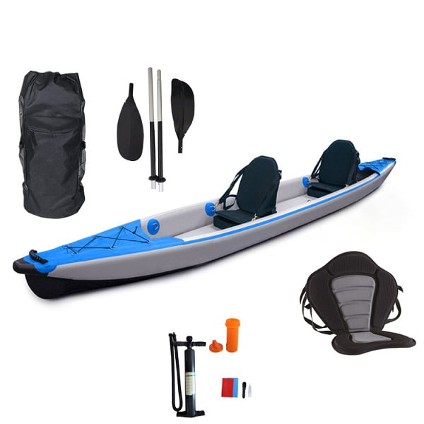 Kayak de pêche gonflable pour bateaux à siège pour 2 personnes