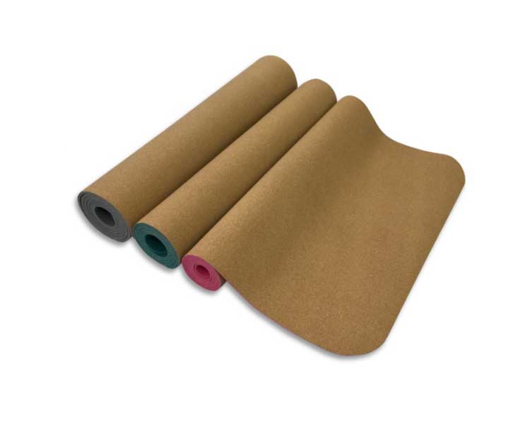 Wholesale-Eco-Double-Layer-Printed-Custom-TPE-Cork-Yoga-Mat-3 non slip cork yoga mat