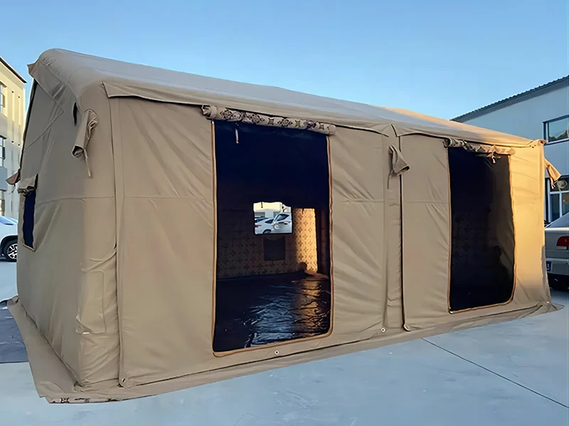 армейская палатка с воздушным лучом