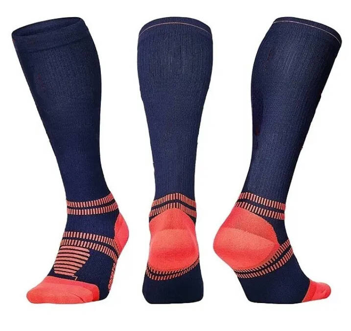 Kundenspezifische Performance-Tennis-Fußballsocken Lauf-Kompressionssocken