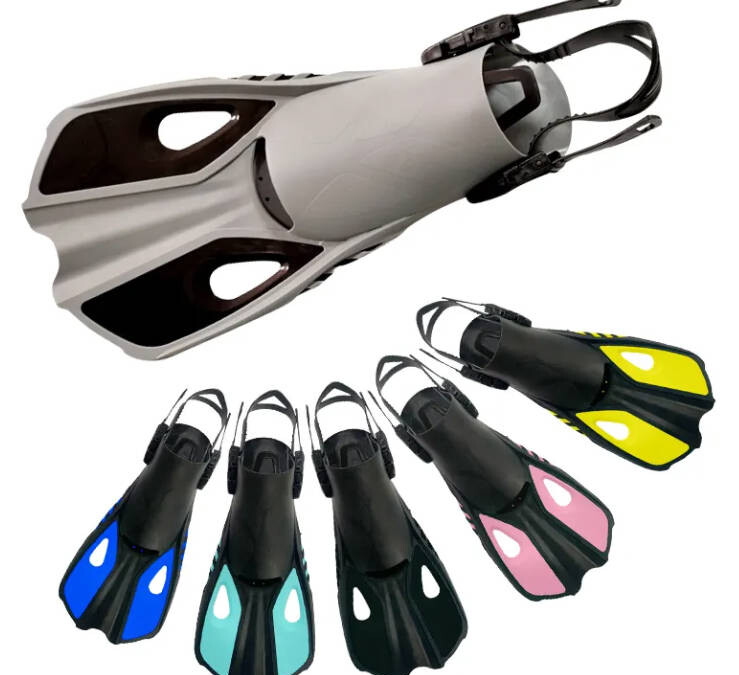 Diving Swimming Equipment Short Blade Fins With Tpr Swim Fins