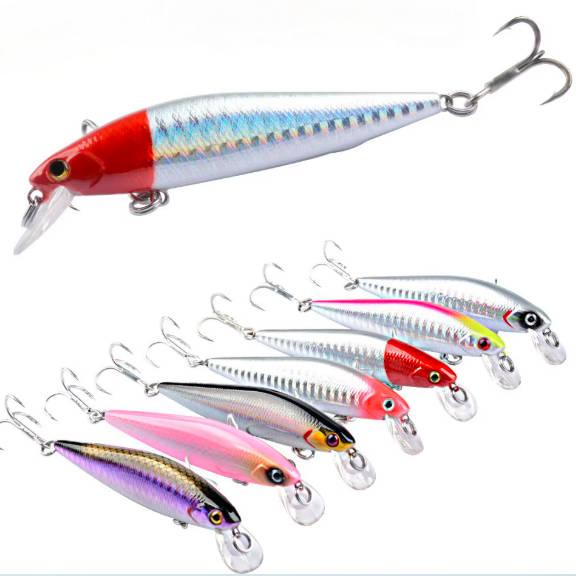 Minnow Tackle Fishing Lure Baits Wobbler Minnow Lure Bait