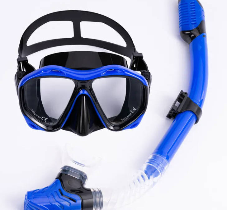 Professional Scuba Diving Equipment Snorkel Goggles Dive Mask Set