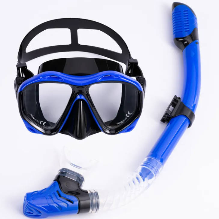 Professional Scuba Diving Equipment Snorkel Goggles Dive Mask Set