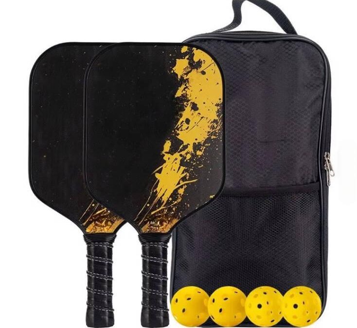 Koolstofvezel T700 18K 3K 16mm Duurzame Honingraat Gat Aangepaste Pickleball Paddle Set
