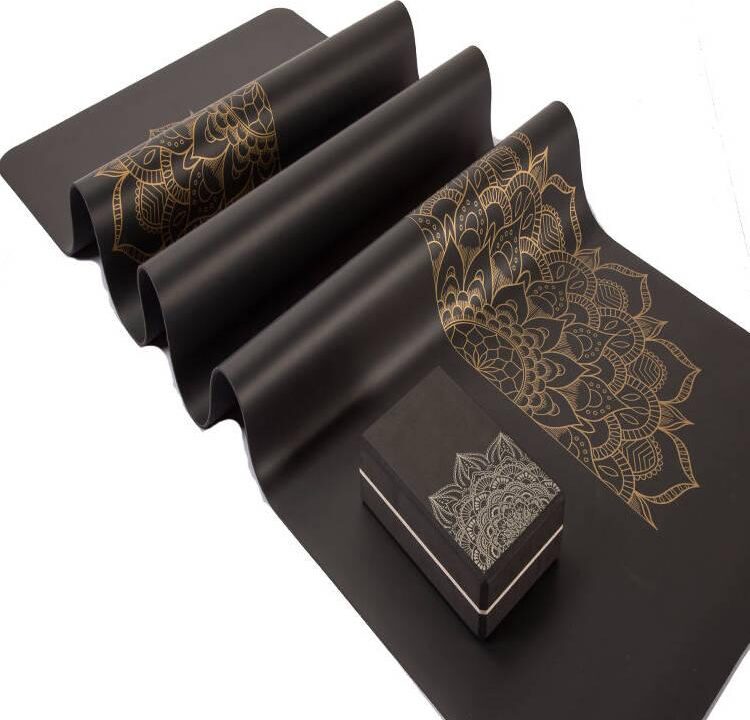 Custom Logo Design Print Eco Friendly Fitness Pu Rubber Yoga Mat