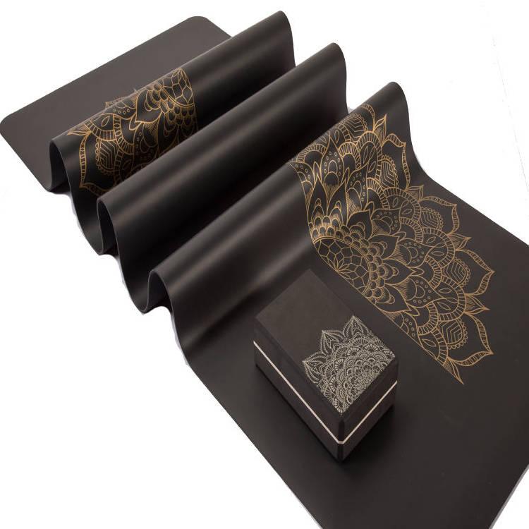 Custom Logo Design Print Eco Friendly Fitness Pu Rubber Yoga Mat