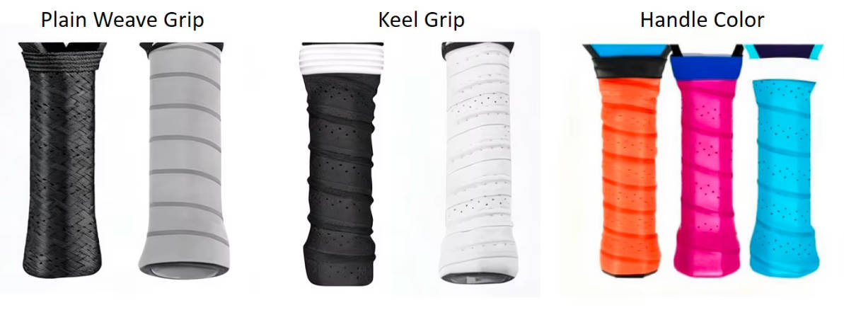 Raquettes de pickleball en fibre de carbone aramide Kevlar pressée à chaud 18K 3K nid d'abeille de 16 mm (2)