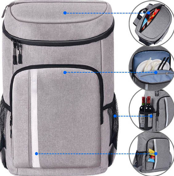 Insulated Waterproof Backpack Cooler Bag Soft Beach Cooler Backpack Picnics Bag 33